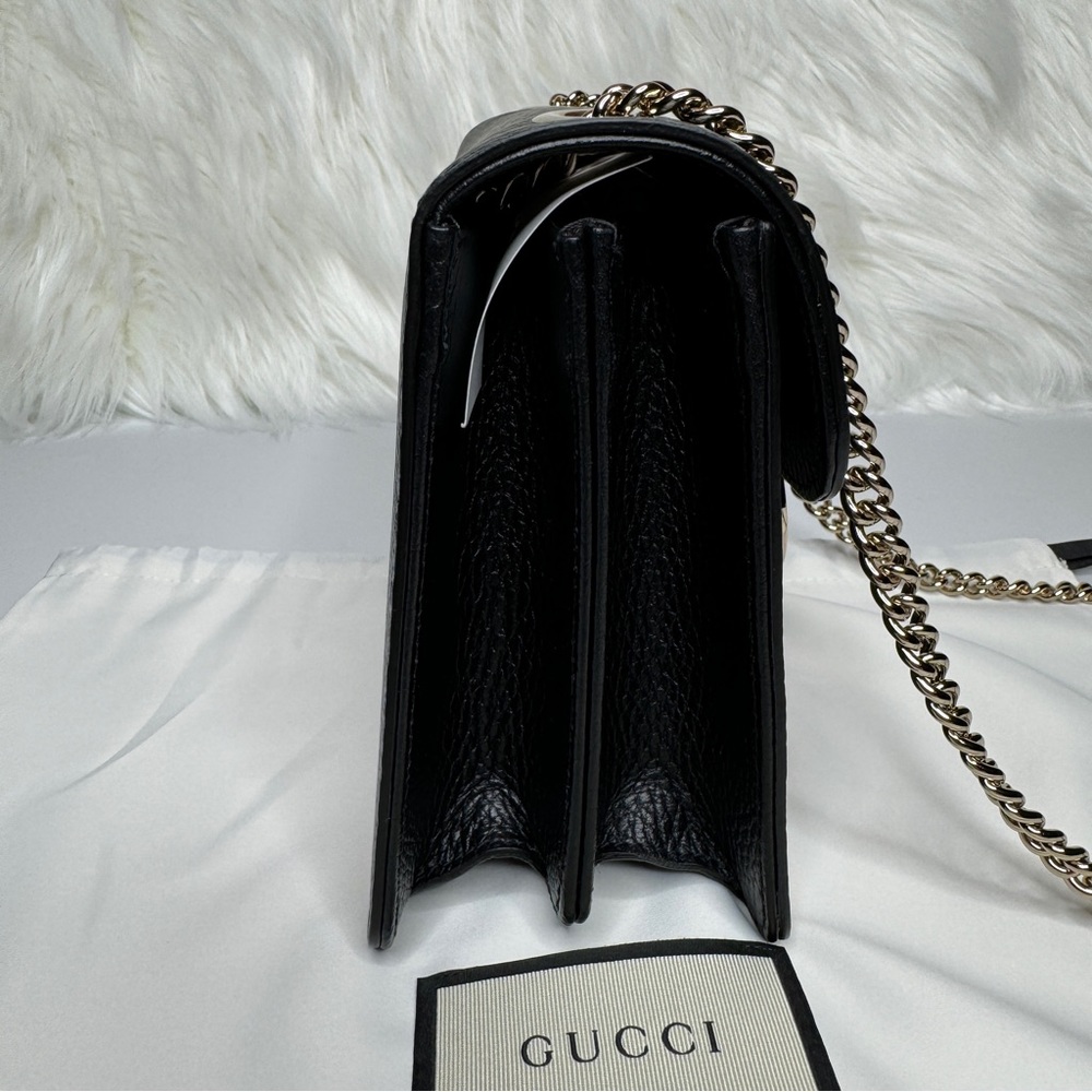 Gucci Black Icon GG Interlocking Small Crossbody Bag - Picture 4 of 12